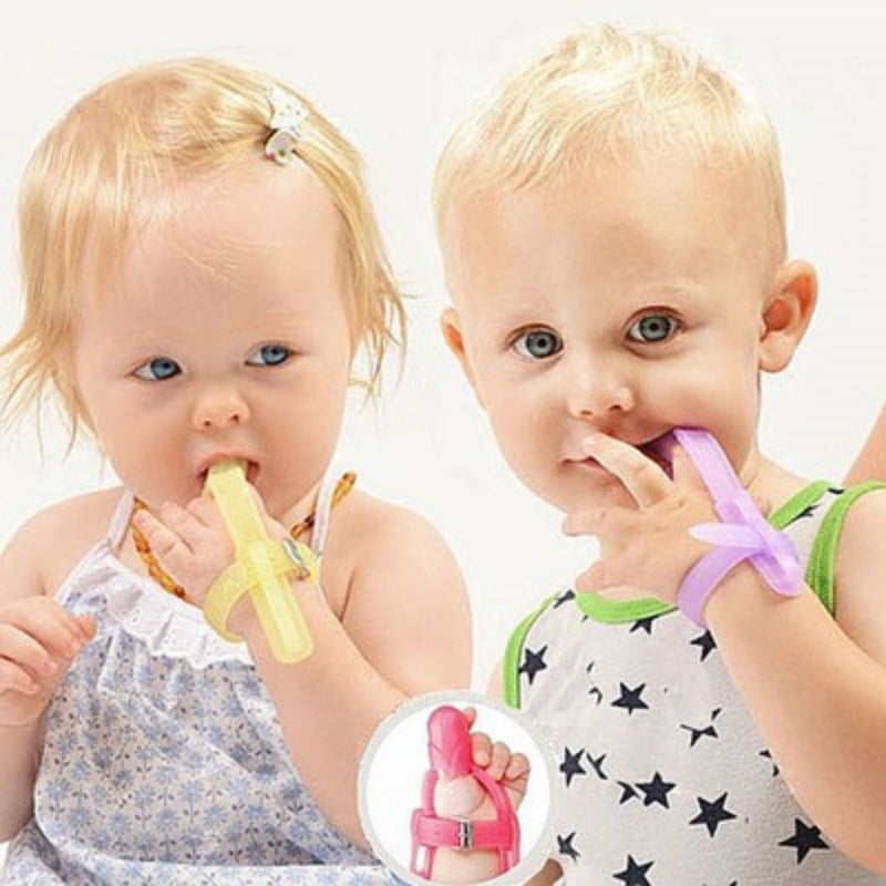 Non-Toxic Silicone Thumb Sucking Stop Finger Guard Treatment Kit to Stop Thumb Sucking Bite Correction
