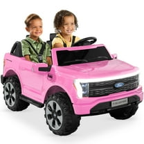 Best Choice Products Kids 24V Ride On Truck Officially Licensed Ford Lightning w/ Remote, LED Lights, 2 Speeds - Pink