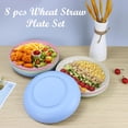 thumbnail image 5 of Homienly Plate Sets, Deep Wheat Straw Dinner Plates Set of 8, Alternative to Plastic - Microwave & Dishwasher Safe, Unbreakable Plates with 4 Colors, Plastic Dinner Plates (Fresh Light, 10 inch), 5 of 7