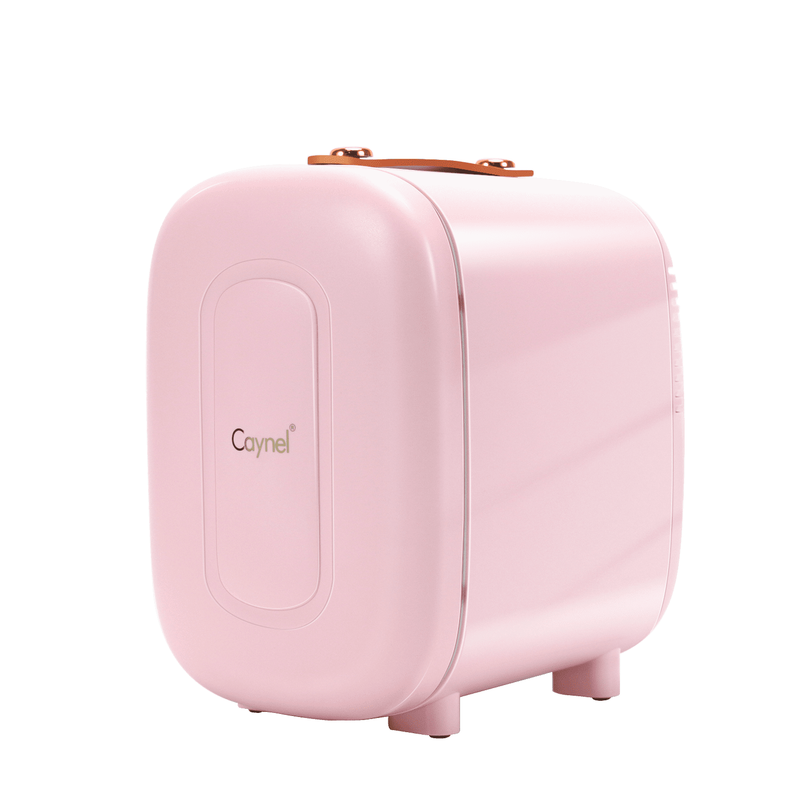 Caynel 5L Portable Retro Mini Fridge 6-can Mini Refrigerator,Pink