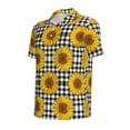 thumbnail image 4 of Wukai Sunflowers Men’s Polo Shirts,Quick-Dry Athletic Shirt,Classic Fit Shirts-Large, 4 of 8