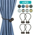thumbnail image 1 of 2/4/6-Pack Magnetic Curtain Tieback Decorative Rope Holdback Simple Modern Tie Backs Holders for Home Curtains, 16 Inch Long, 1 of 1