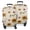 Yellow Brown Green, variant on Green Sunflower Leaf Pattern Luggage Cover Fashion Suitcase Cover Baggage Covers Fit 25-28 Inch Luggage (Go Travel)
