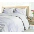 thumbnail image 5 of Ambesonne Wedding Duvet Cover Set, Abstract Wedding, 2-Calking, Purple Blue and White, 5 of 6