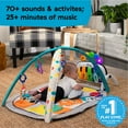 thumbnail image 6 of Baby Einstein Kickin' Tunes 4-in-1 Infant Baby Activity Gym & Tummy Time Play Mat with Piano, 0-36 Months, Multicolor, 6 of 15