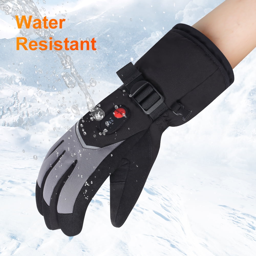 Savior Battery Heated Gloves for Men Women Savior Electric Rechargeable Motorcycle Warm Gloves Mittens for Cycling Skiing Snowmobile Hunting Camping Riding Raynaud & Arthritis Outdoor Hand Warmer