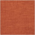 thumbnail image 4 of Desert Orange Faux Linen Room Darkening Curtains for Bedroom & Living Room Curtains (1 Panel), 50W X 84L, 4 of 10