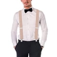 thumbnail image 2 of Heavy Duty Clip Suspenders for Men - Men's Adjustable X Back Mens Suspenders Straps with Clips, 2 of 8