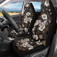 thumbnail image 2 of POLERO Moth Floral Print Car Front Seat Cover for Truck, 2 Pcs Interior Accessories Vehicle Seat Covers All-Season Elastic Car Seat Covers, 2 of 13