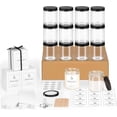 thumbnail image 1 of 12Pack 8OZ Thick Glass Candle Jars With Metal Lids, Christmas Jars With Making Kits, Labels & Gift Box, Empty Food Storage Containers for Overnight Oats, Canning, Spice, Pickle, Jam, Salad, 1 of 7