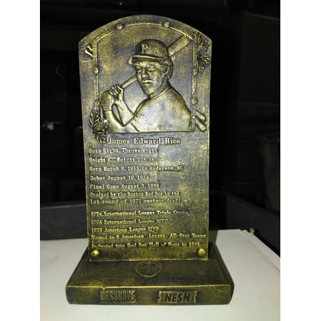 James Edward Rice HOF Plaque Pawtucket Red Sox '07 Pawtucket Red Sox Bobblehead
