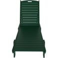 thumbnail image 5 of Paradise Adjustable Adirondack Plastic Outdoor Chaise Lounges (Set of 2), 5 of 9