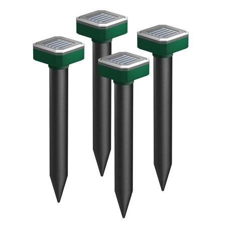 4 PCS Snake Repellent for Yard Powerful,Snake Repellent,Electric Sonic Snake Repeller Outdoor,Snake Away Repellent for Outdoors,Snake Repellent for Outdoors Pet Safe