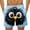 Light Blue, variant on Purcolt Mens Swim Trunks Y2K Funny Cartoon Expression Face Print Beach Shorts Casual Boarding Short with Pockets