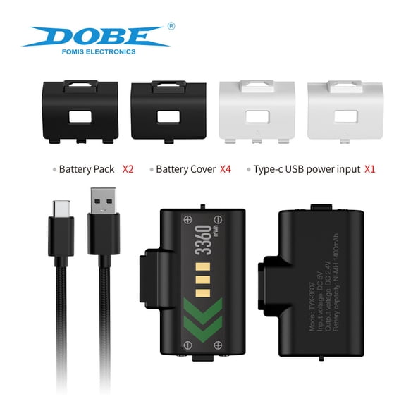 Xbox Universal Controller Battery Pack - 1400mAh Rechargeable Power Pack for Xbox Series S/X, Xbox One S/X & Elite Controllers | Long-Lasting Playtime, Easy Installation, Anti-Slip Design