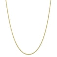 thumbnail image 1 of Solid 10k Yellow Gold 2.00mm Diamond-Cut Quadruple Rope Chain Necklace - with Secure Lobster Lock Clasp 16", 1 of 6