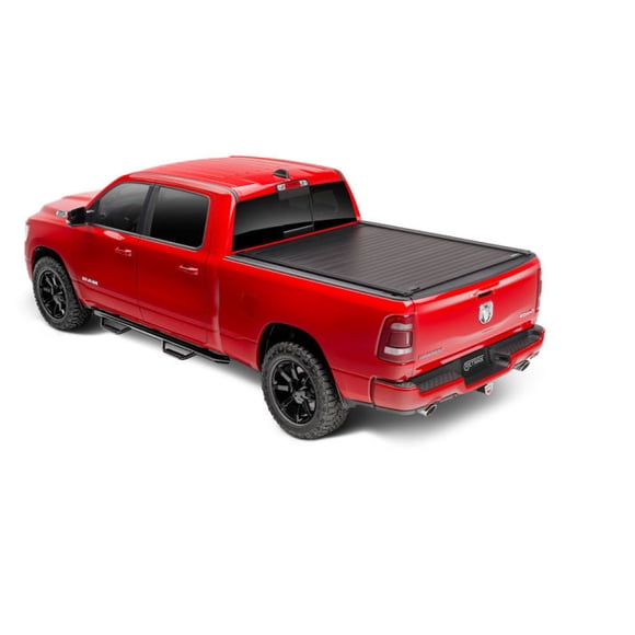 Retrax Tonneau Cover T-80378 RetraxPRO XR; Manual Retractable; Key Lockable; Matte Black; Aluminum; With Trax Rail System; Without Stake Pocket Cutouts