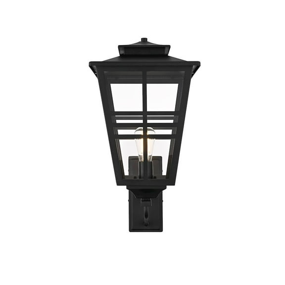 Elegant Lighting Macon 12 Inch Outdoor Wall Sconce In Black