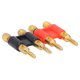 thumbnail image 5 of Conectores de latón de 2 vías para cable de altavoz, apilables, de 32 A y 1000 V, con conector banana macho doble., 5 of 14