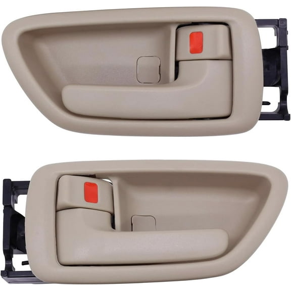 Interior Door Handles Driver & Passenger Side for 2000-2004 Toyota Avalon,2001-07 Toyota Sequoia,2004-2006 Toyota Tundra - Crew Cab ONLY