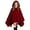 Wine, variant on REDARER Kids Hooded Bat Cape Cloak Loose PonchoâStyle Robe for Halloween Dress Up Cosplay Fancy Dress Party Stage Performance Outfit,S