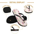 thumbnail image 3 of iauyy Unisex Printed Flip Flop Sandals - Lightweight Non-Slip Beach Shoes,Cherry and Flower, 3 of 8