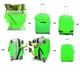 thumbnail image 5 of Funda elástica para equipaje de viaje, funda protectora para maleta con ruedas, a prueba de polvo, para maletas de 26 a 30 pulgadas (verde), 5 of 5