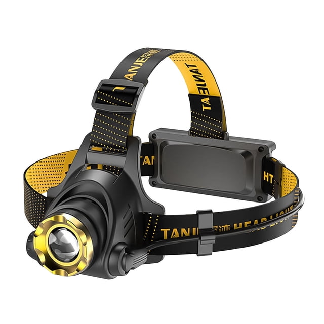 Hearth & Gear Lampe Frontale LED Rechargeable avec 1 USB Projecteur de Recherche Lumineux avec 3 Modes Longue Durée Projecteur Puissant Réglable à 90° pour Camping, Course, Vélo, Escalade en Plein Air Lumières de Barbier pour Découpe