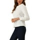 thumbnail image 4 of CAMISA DE BOTONES DE MANGA LARGA CON PUNTOS SUIZOS PARA MUJERES INSPIRADA CHIC CON COLLAR PETER PAN XL BLANCA, 4 of 6