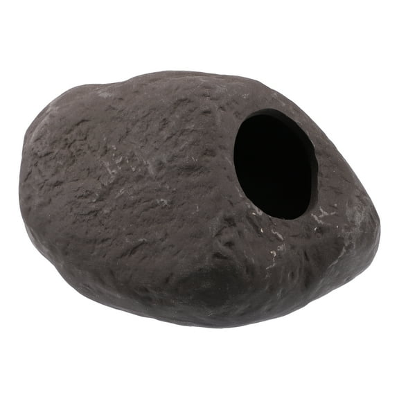 Unique Bargains Fish Tank Decoration Stone for Aquatic Pets to Breed Play Rest Brown 5.24x3.82x2.95 Inches