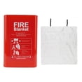 thumbnail image 1 of Flame Retardant Blanket, Durable Fire Blanket Glass Fibre Fire Extinguishing Tool With Storage Box For Shopping Mall, 1 of 8