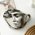 thumbnail image 4 of Gnmfd Personalized Ceramic Face Mug with Saucer Spoon, Unique Kissing Teacup Coffee Cup for Valentines Wedding Gifts, Heat Resistant Dishwasher Safe Porcelain Beverage Cup for Home Decor, 4 of 9