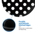 thumbnail image 5 of Disketp Black And White Polka Dot Small Mouse Pad 7.9x7.9 Inches,Washable Round Mousepad For Office Laptop Computer,Non-Slip Rubber Base Mouse Pads For Wireless Mouse, 5 of 8