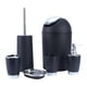 thumbnail image 2 of Botella de jabón líquido, juego de accesorios de baño de 6 piezas Accesorio de baño Taza de cepillo de inodoro Fiel a su promesa, 2 of 9