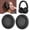 Black, variant on husxh Replacement Ear Pads Cushion Cover Soft Memory Foam Headphones Ear Cushions Protein Leather Ear Cups Cover for Anker Soundcore Life Q30 Headphones