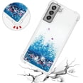 thumbnail image 5 of Compatible with Samsung Galaxy S21 FE Case Glitter Luxury Cute Love Liquid Quicksand Clear TPU Girls Women Stylish Bumper Shockproof Protective Case for Samsung Galaxy S21 FE 5G Blue YB, 5 of 12