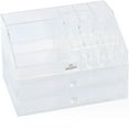 thumbnail image 3 of Decozen Makeup Organizer – Gifts for Mom on Mother’s Day or Birthday – Vanity Storage with 20 Slots and 2 Drawers for Brushes, Nail Polish, Lipstick, Perfume, and Jewelry, 3 of 7