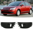 thumbnail image 4 of Fog Light Grilles, Fog Lamp Frame Cover Nonfading Sturdy Wear Resistant Waterproof Front Bumper  For Car, 4 of 8