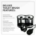 thumbnail image 4 of ToiletTree Products Toilet Brush and Plunger Combo - Toilet Brush Plunger Combo - Plunger Brush Combo for Bathroom Accessories - 5.5" x 9.5" x 18.5", 4 of 7