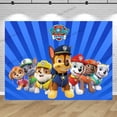 thumbnail image 4 of Telón de fondo para cumpleaños con temática de la Patrulla Canina, decoración para fiesta de primer niño y niña, fondo para fotografía, pancarta de cachorro, póster, estudio fotográfico, 4 of 5