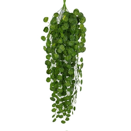 - BEAD BEE Artificial Fake Hanging Vine Plant Leaves Garland Home Garden Wall Decoration
