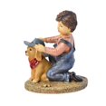 thumbnail image 2 of Estatua de niño y perro perfecl decorativa para mesa 115 x 8 x 14 cm, 2 of 8