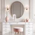 thumbnail image 2 of LUNA London ORBIT LED Vanity Mirror with Lights, 7X/1X Magnification, Dimmable & USB-C Rechargeable Tabletop Mirror (Blush Rose), 2 of 7