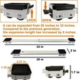 thumbnail image 5 of Appliance Rollers Heavy Duty 20-32in New Generation Extendable Appliance Rollers Anti Slip Mobile Washing Machine Base Easily Move Dryers, Refrigerators, Furniture (White), 5 of 5