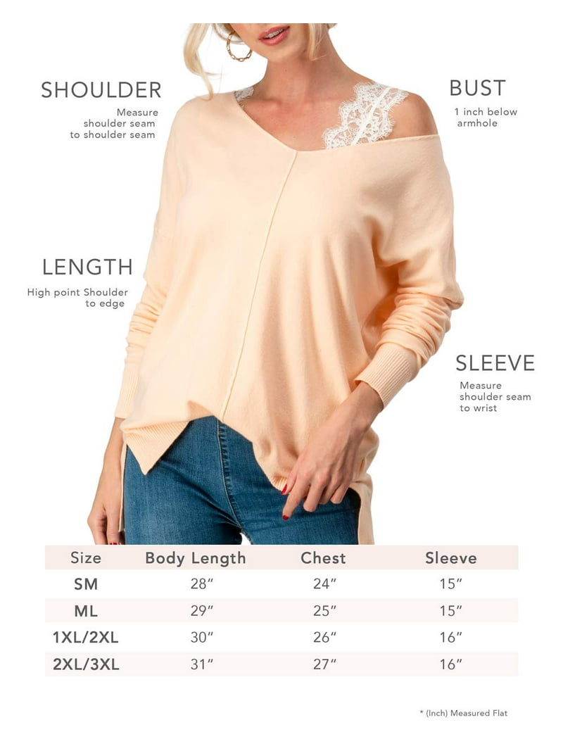 URBAN DAIZY Women's Casual Knit Pullover Lightweight V Neck