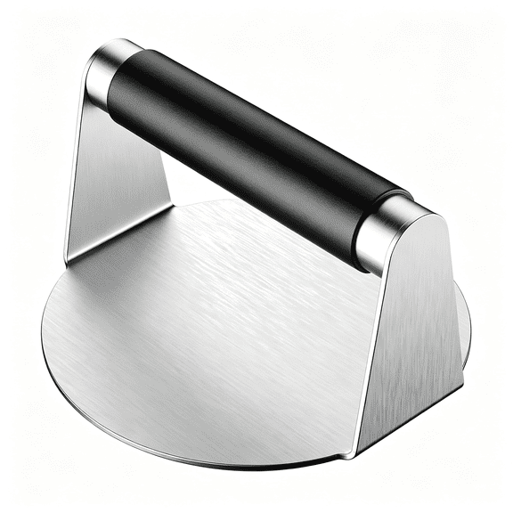 NORIZF Smash Burger Press, Hamburger Smasher Tool for Griddle, Stainless Steel Ham Patty Press with Anti-Scald Handle, 5.5" Non Stick Grill Press for Smashburger, Bacon, Ground Beef, Meat, Sausage