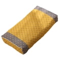 thumbnail image 2 of Almohada de alforfón multifunctinal lavable orgánico, buena permeabilidad , para mejorar Soporte para el cuello de la Cuadrícula amarilla y gris perfecl Almohada de alforfón, 2 of 8