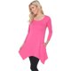 thumbnail image 1 of White Mark Womens MAKAYLA TUNIC A-line Dress, pink, L, 1 of 1