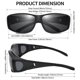thumbnail image 3 of Gafas de sol Fit Over URUMQI polarizadas con protección 100% UV400, 3 of 7