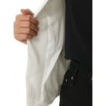 thumbnail image 6 of INSPIRE CHIC Women's Blazer Open Front Wear-to-Work Summer Crop Suit Jacket L White-Solid, 6 of 7